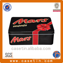 Manufacturer Rectangle Cookie Custom Embossed Tin Box